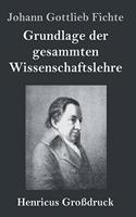 Grundlage der gesammten Wissenschaftslehre (Großdruck)
