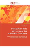 L'évaluation de la performance des universités françaises