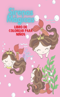Sirenas Mágicas Libro de colorear para niños