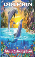 Dolphin Adults Coloring Book