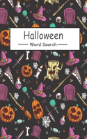 Halloween Word Search: For Adults and teen 50+ Spooky Word Search Puzzle Scary Trick-or-Treat Puzzles Game