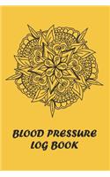 Blood Pressure Log Book: BP Health Tracker, Geometric Mandala Design Notebook