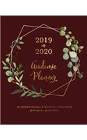 2019 to 2020 Academic Planner 12-Month Weekly & Monthly Organizer July 2019 - June 2020