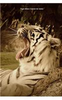 Tigre Blanc Carnet de notes