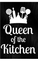 Queen of the Kitchen: Journal, Notebook, Diary or Sketchbook with Lined Paper