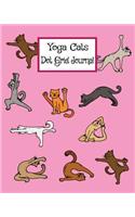 Yoga Cats - Dot Grid Journal: Cute Pink Dot Grid Journal for Yogini Cat Lovers. Keep Motivated with a Bullet Style Notebook. Organize Your Life, Budget Tracking, Habit Tracking a