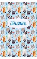 Journal: A Journal Diary Book For Girls, Boys or any Cat Lovers to Write Your Daily Thoughts