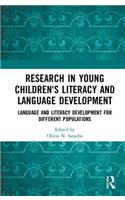 Research in Young Children's Literacy and Language Development