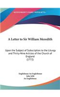 A Letter to Sir William Meredith