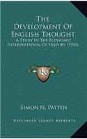 Development of English Thought