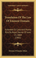 Translation Of The Law Of Eminent Domain