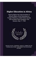 Higher Education in Africa
