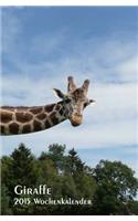 Giraffe - 2015 Wochenkalender: rechte Seite Kalender, linke Seite Notizbuch, 1 Woche = 1 Seite, ca A5