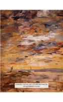 Cornell Notes Art Cover Notebook 120 Numbered Pages: Journal for Cornell Notes with Art Cover by Eugene Boudin - spacious 8.5"x11" ideal for studying, includes guide to effective studying and learning