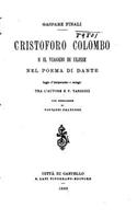 Cristoforo Colombo E Il Viaggio di Ulisse Nel Poema di Dante