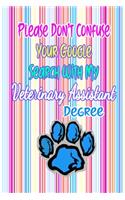 Please Don't Confuse Your Google Search With My Veterinary Assistant Degree: Gift Notebook Journal for People With Jobs, Careers and Occupations