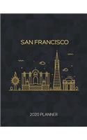 San Fran 2020 Planner: Weekly & Daily - Dated With To Do Notes And Inspirational Quotes