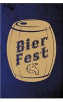 Bierfest: Bier Bierkrug Fassbier Brezel Oktoberfest Biergarten Geschenk (6"x9") Punktraster Notizbuch zum Reinschreiben