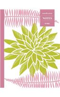 Cornell System Notes 110 Pages: Cactus Notebook for Professionals and Students, Teachers and Writers - Succulent Llama Pattern