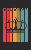 Deborah: Vintage Custom Personalized Lined Name Notebook, Diary, Journal - Retro Birthday, Christmas Gifts for Daughter, Niece, Sister, Mom, Mother: Medium C