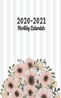 2020-2021 Monthly Calendar