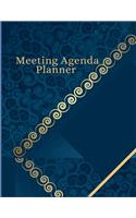 Meeting Agenda Planner: Business Organizer journal for taking minutes of Meetings, Attendees, and Action items