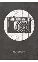 NOTIZBUCH A5 Dotted: Analogfotograf Notizheft GEPUNKTET 120 Seiten - analoge Fotografie Notizblock Kamera Skizzenbuch - Vintage Geschenk für Retro Liebhaber Vintage Lieb