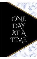 One Day at a Time: A Beautiful Blue Marble and Gold Guided Odaat Journal for Twelve Step Programs. Focus on Recovery and Progress, Not Perfection(2 Odaat Daily Journal)
