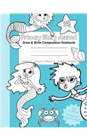 Primary Story Journal - Draw & Write Composition Notebook Grades K-2 Cute Fun