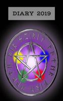 Diary 2019: Pentagram of Protection, Wiccan/Pagan, 7 Days a Week Planner, 7.44" X 9.69" Approx. 19cm X 24.5cm Sized Book(3 Diary 2019 - Allsorts)