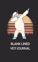 Blank Lined Yeti Journal