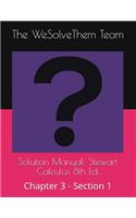 Solution Manual: Stewart Calculus 8th Ed.: Chapter 3 - Section 1