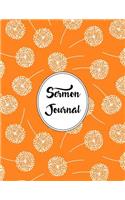 Sermon Journal Notebook Dandelions Pattern 9