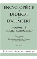 Encyclopédie de Diderot et d'Alembert - Volume 18 - QUATRE-SABIONCELLO