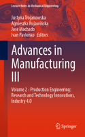 Advances in Manufacturing III