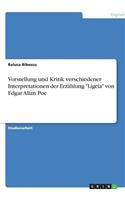 Vorstellung und Kritik verschiedener Interpretationen der Erzählung Ligeia von Edgar Allan Poe