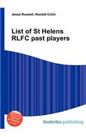 List of St Helens Rlfc Past Players: (English)