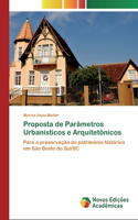 Proposta de Parâmetros Urbanísticos e Arquitetônicos