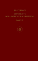 Geschichte des arabischen Schrifttums, Band IV: Alchimie-Chemie, Botanik-Agrikultur. Bis ca. 430 H
