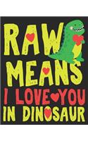 Rawr Means I Love You In Dinosaur