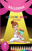 Ballerina coloring book for girls