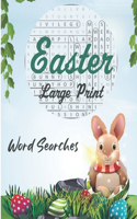 Easter Large Print Word Searches: Spring Activity Game for Adults - Large Print Word Search Puzzle Book - Easter basket stuffer - Funny And Relaxing and Brain Workbook Games For Elde