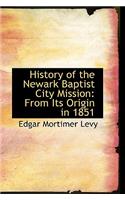 History of the Newark Baptist City Mission