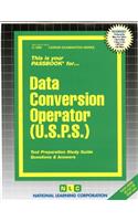 Data Conversion Operator (USPS): Passbooks Study Guide