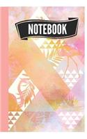 Notebook: Beautiful Flamingo Themed A5 Journal To Write in 6x9 Inch 15.24x22.86 cm 120 Blank Lined Pages (WHITE&BLACK&PINK&YELLOW Pattern)
