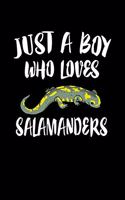 Just A Boy Who Loves Salamanders: Animal Nature Collection