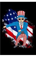 Funny floss like a boss uncle sam journal