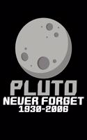 Pluto Never Forget 1930-2006: A Journal, Notepad, or Diary to write down your thoughts. - 120 Page - 6x9 - College Ruled Journal - Writing Book, Personal Writing Space, Doodle, N