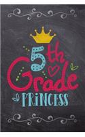 5th Grade Princess: School Book For Students and Teachers: Compact 6x9 Size For Back To School Writing And Drawing