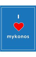 I Love Mykonos Notebook